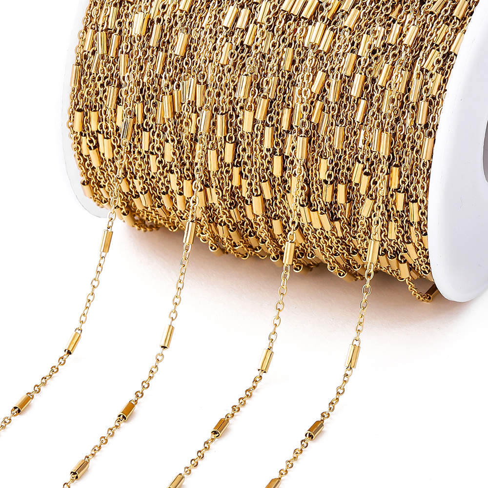 Beaded Anklet Chain - 2Meters Stainless Steel Chain Cross Chain