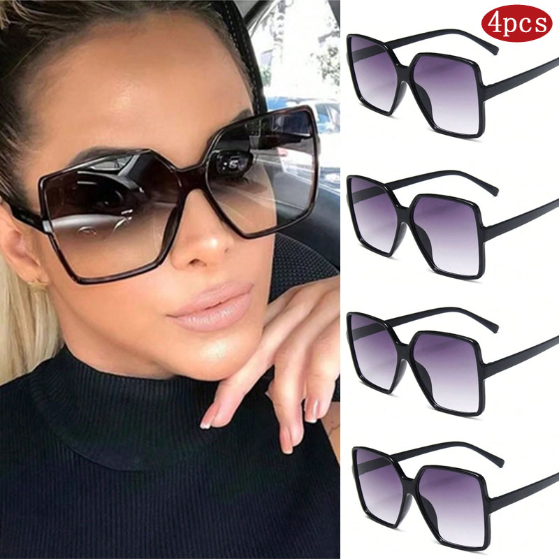Sunglasses Oversized Square - 1/3/4/5pcs Oversize Square Sunglasses Women Fashion