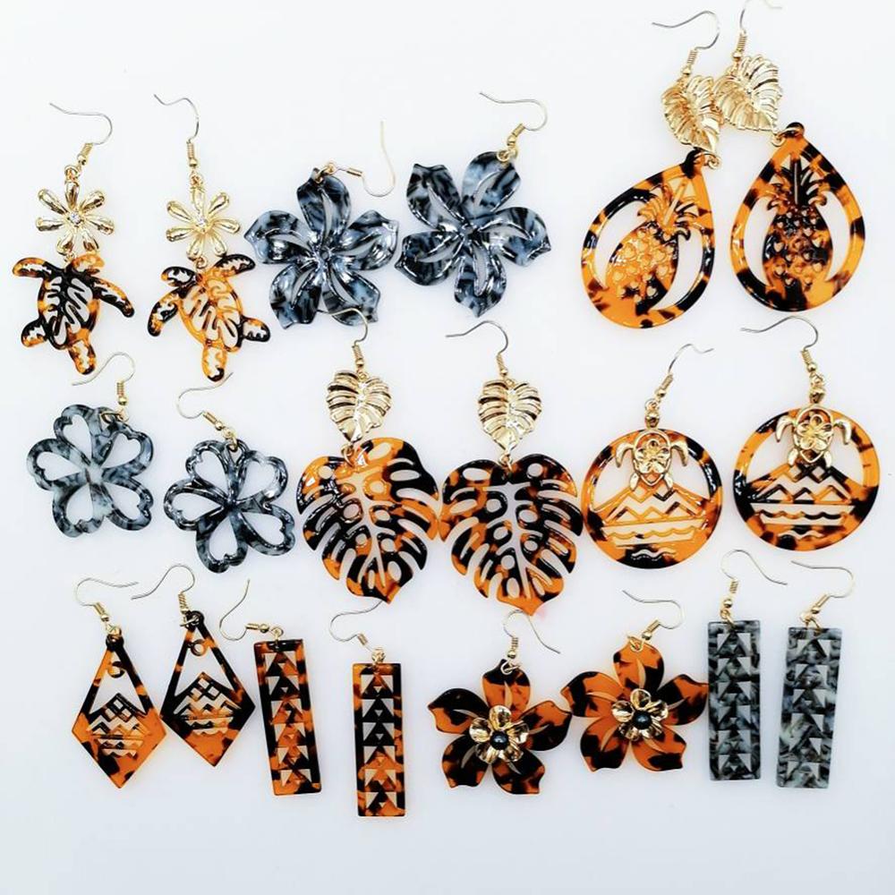 Women'S Accessories Australia - Hawaiian Acrylic Australia Designer Earrings Earring