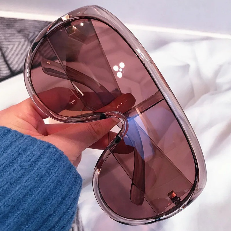 Sunglasses Oversized Square - y2k One Piece Oversize Shield Sunglasses