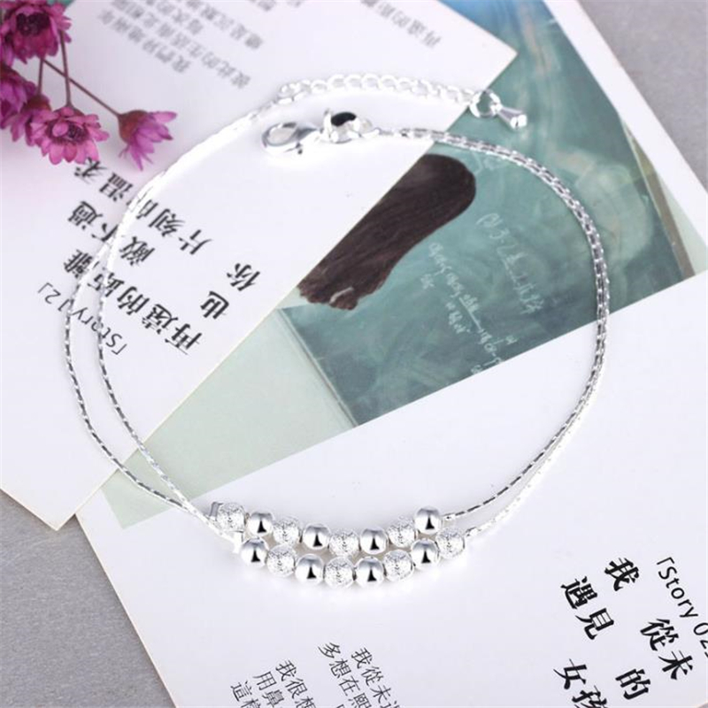 KOFSAC Summer New 925 Sterling - Beaded Anklet Chain reseña y precio