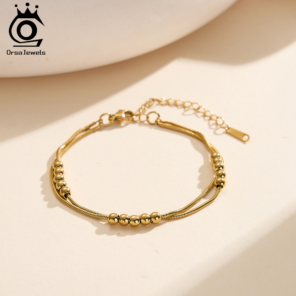 ORSA JEWELS Vintage Layered An - Beaded Anklet Chain reseña y precio