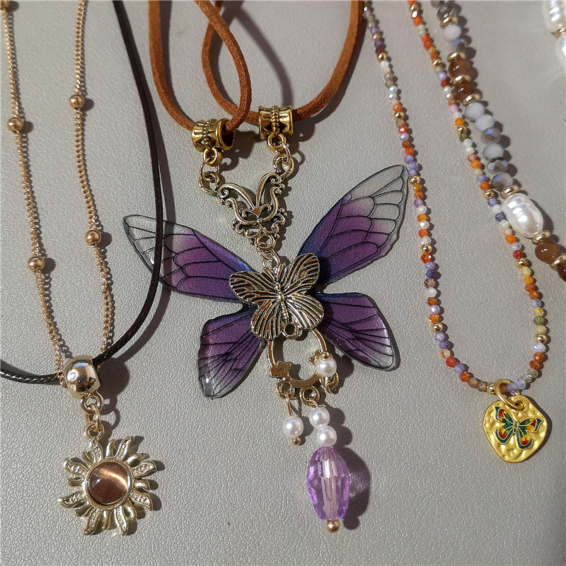 Vintage Resin Butterfly Brown  - Women'S Emo Accessories reseña y precio