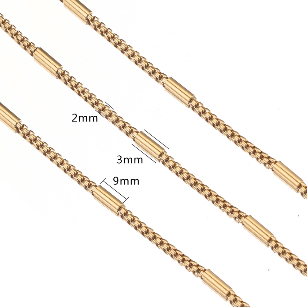 2M Stainless Steel 2mm Gold Pi - Beaded Anklet Chain reseña y precio