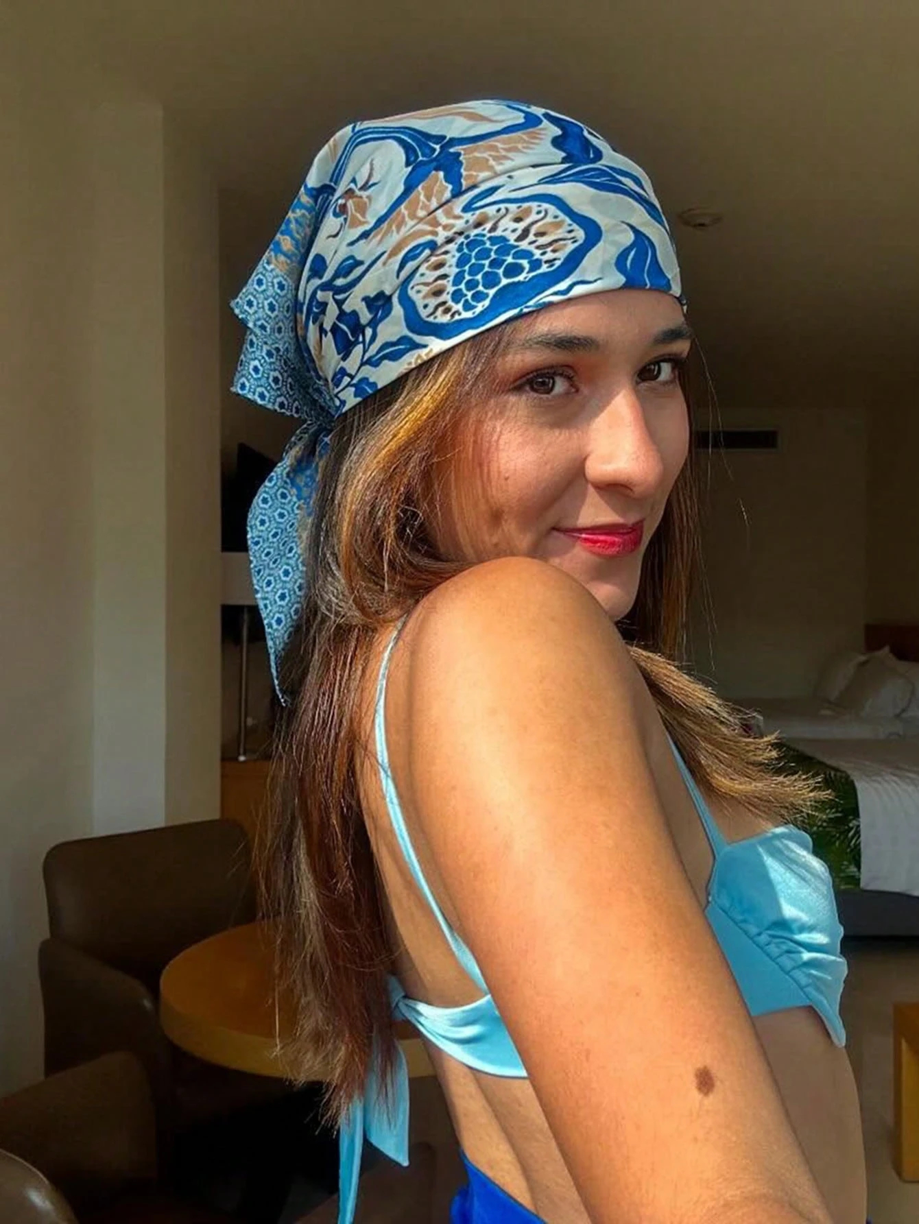 Luxury Brand Bohemia Print Squ - Women Accessories Brands reseña y precio