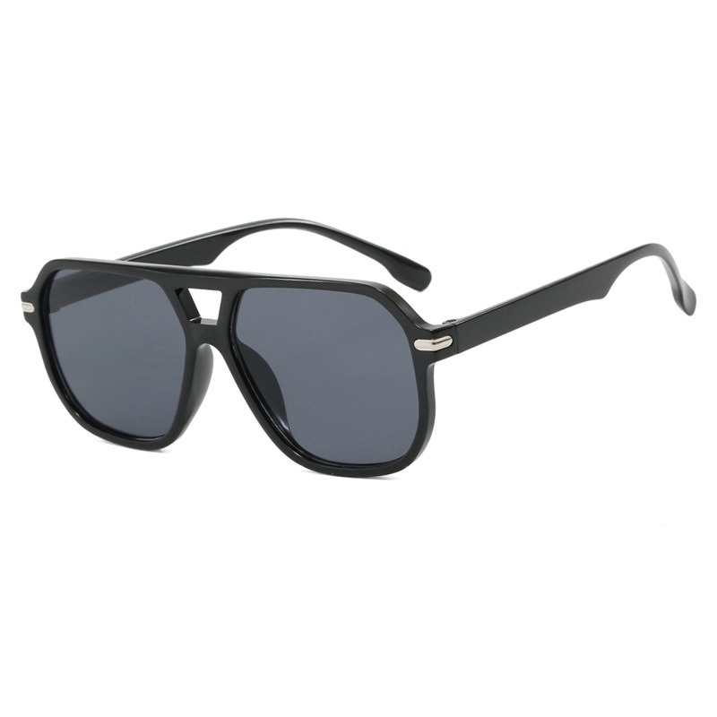 Fashion Square Rivet Large Fra - Sunglasses Oversized Square reseña y precio