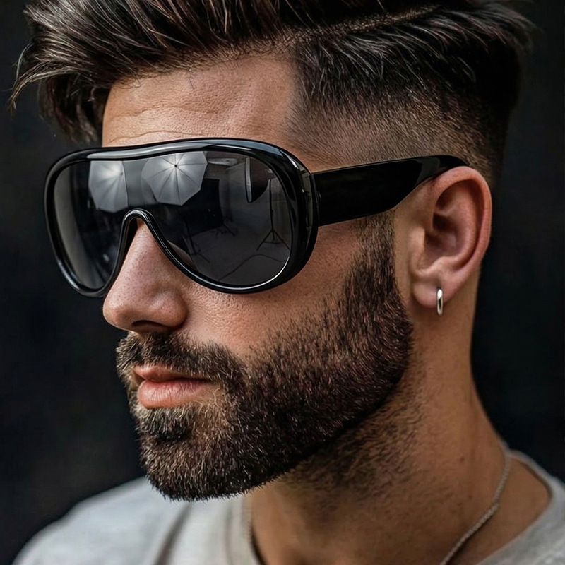Oversized One Piece Large Fram - Sunglasses Oversized Square reseña y precio