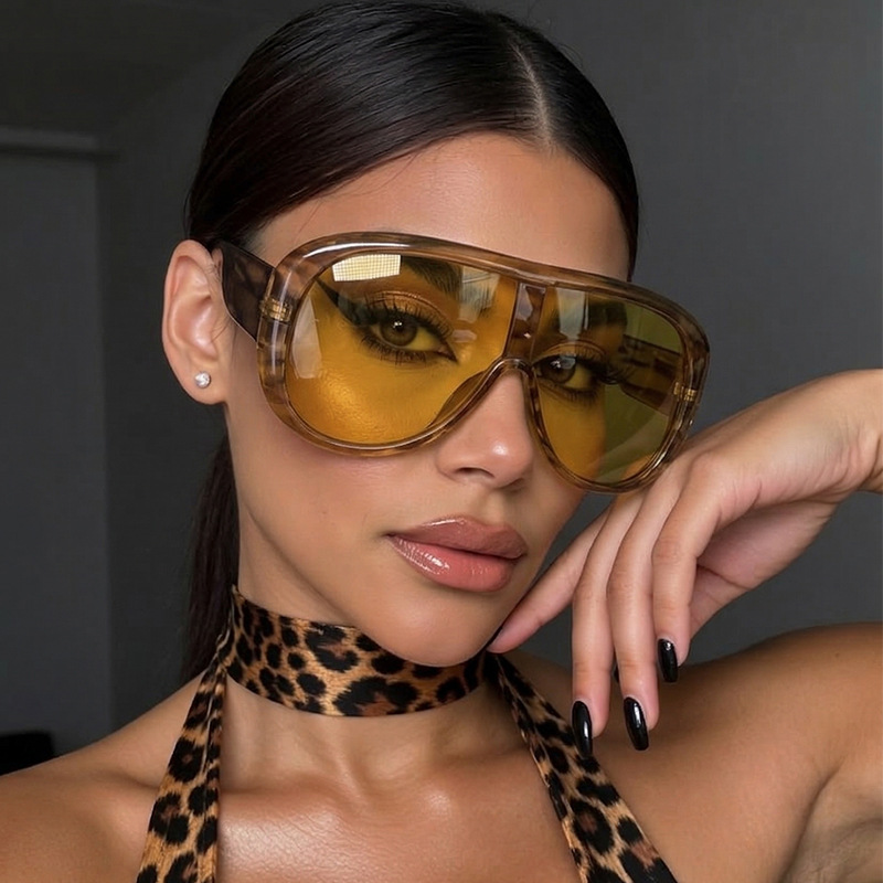 Oversized One Piece Large Fram - Sunglasses Oversized Square reseña y precio