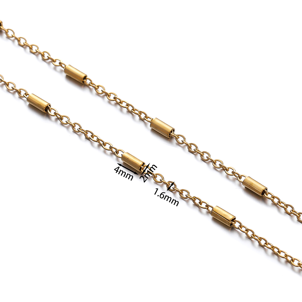 2Meters Stainless Steel Chain  - Beaded Anklet Chain reseña y precio