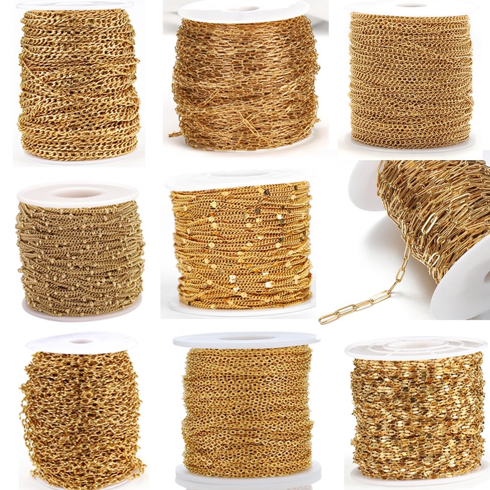 2Meters Stainless Steel Link C - Beaded Anklet Chain reseña y precio