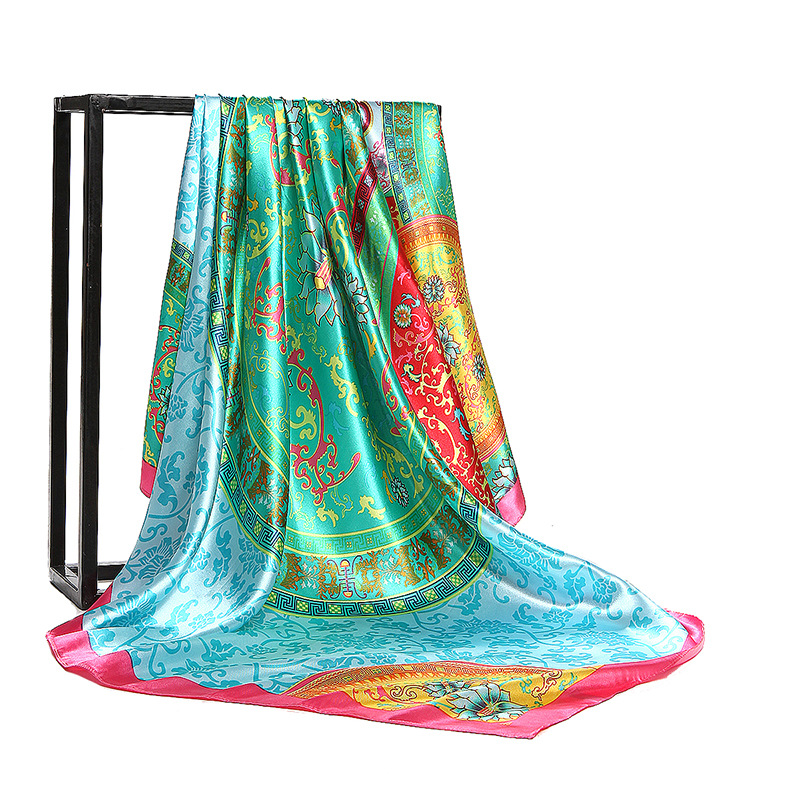90cm Square Silk Scarf Women L - Women Accessories Brands reseña y precio