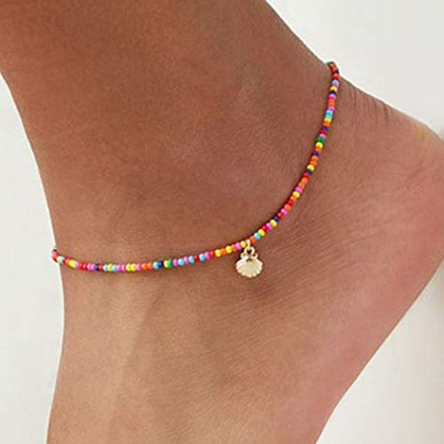 Boho Beaded Bracelet and Ankle - Beaded Anklet Chain reseña y precio