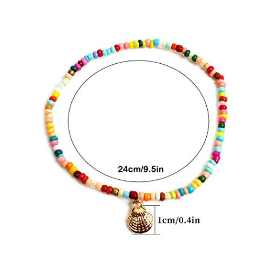 Boho Beaded Bracelet and Ankle - Beaded Anklet Chain reseña y precio