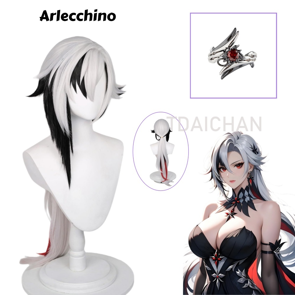 Genshin Impact Arlecchino Cosp - Women'S Accessories Rings reseña y precio