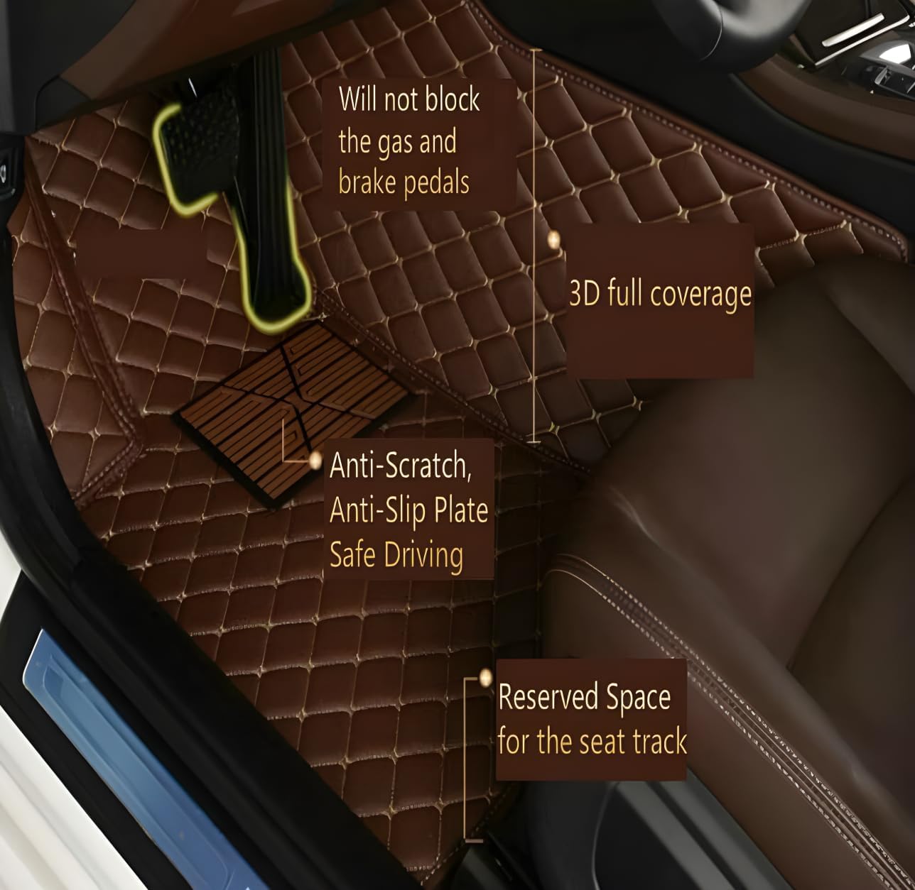 Custom Car Floor Mats Fit For  - Women Accessories Bd reseña y precio