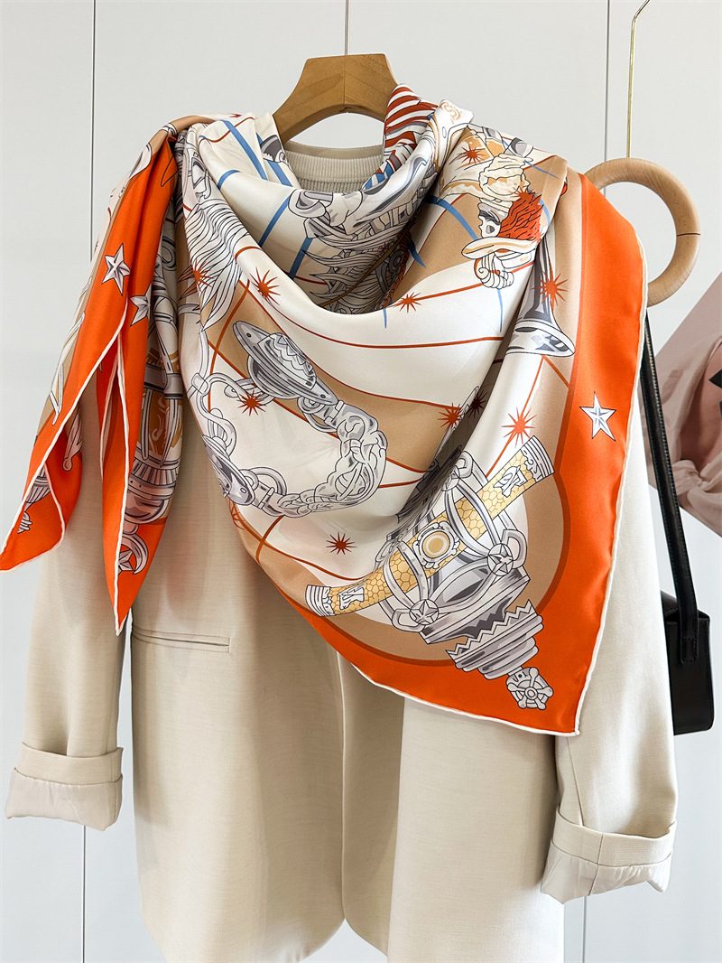 Luxury Brand Scarf Large Silk  - Women Accessories Brands reseña y precio