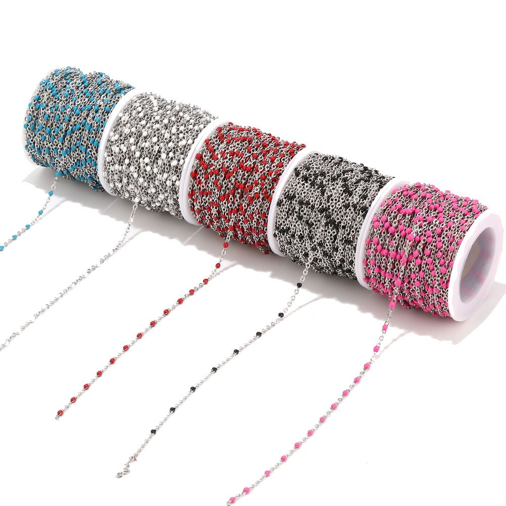2mm Width 2M Stainless Steel C - Beaded Anklet Chain reseña y precio