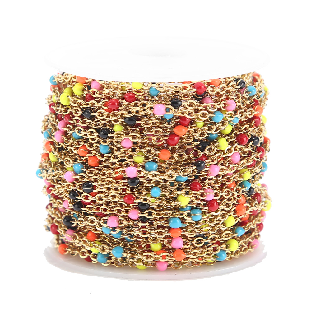 2mm Width 2M Stainless Steel C - Beaded Anklet Chain reseña y precio