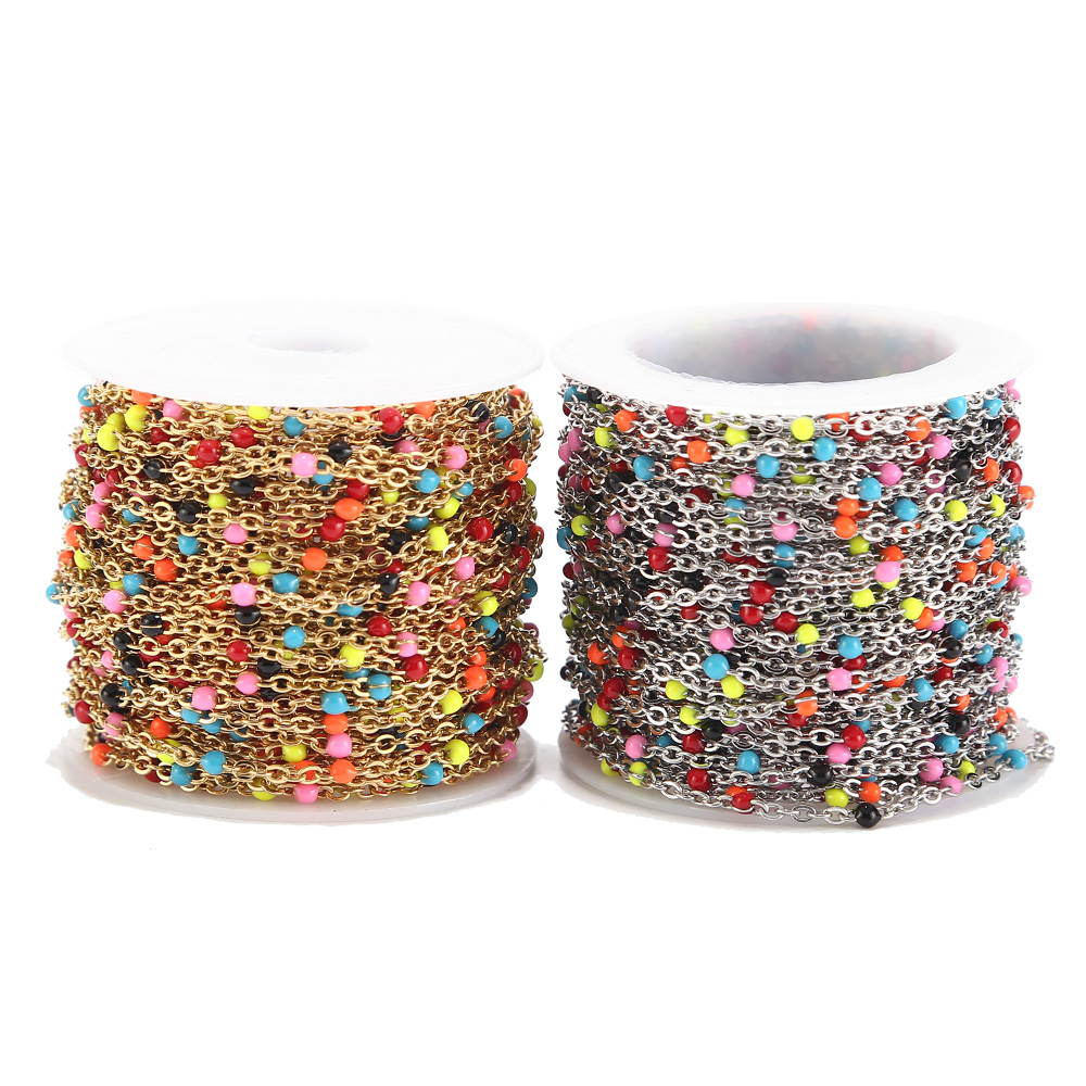 2mm Width 2M Stainless Steel C - Beaded Anklet Chain reseña y precio