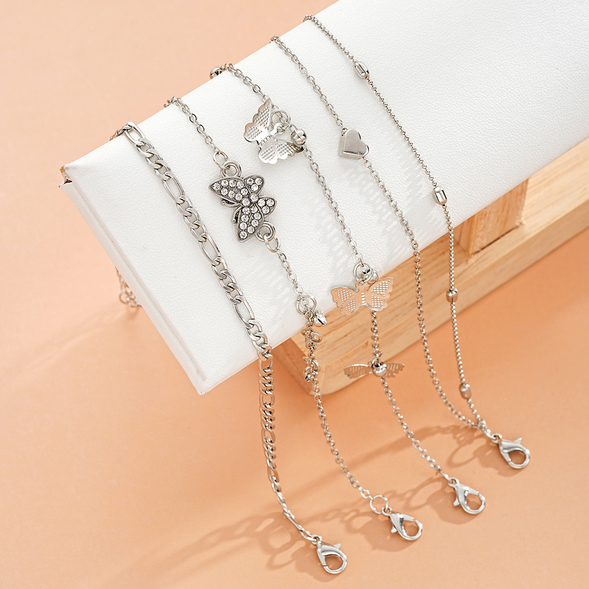 1set Fashionable Versatile Mul - Beaded Anklet Chain reseña y precio