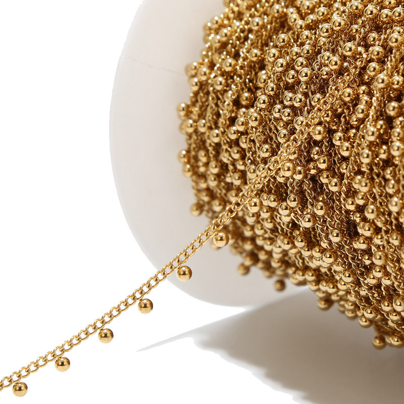 1 Meter Stainless Steel Drop B - Beaded Anklet Chain reseña y precio