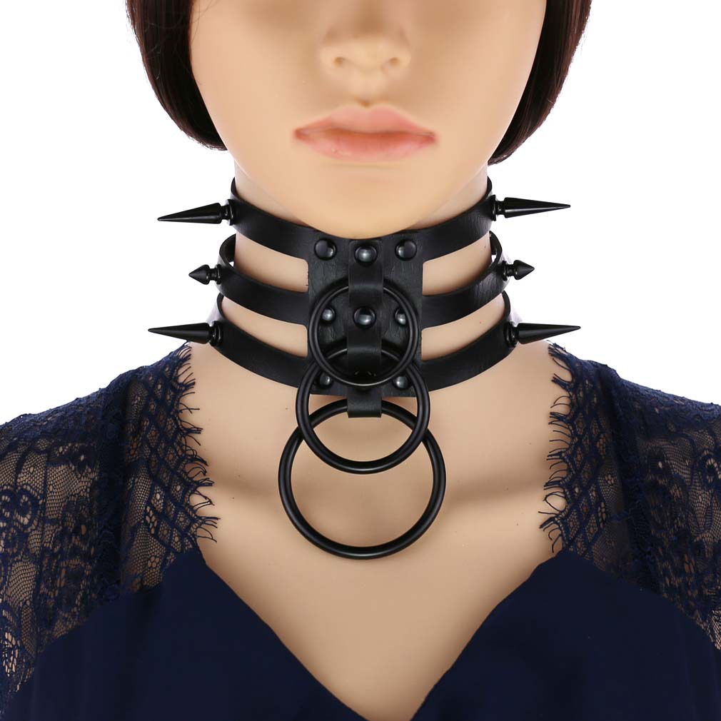 Fashion Women Men Black Rivet  - Women'S Emo Accessories reseña y precio