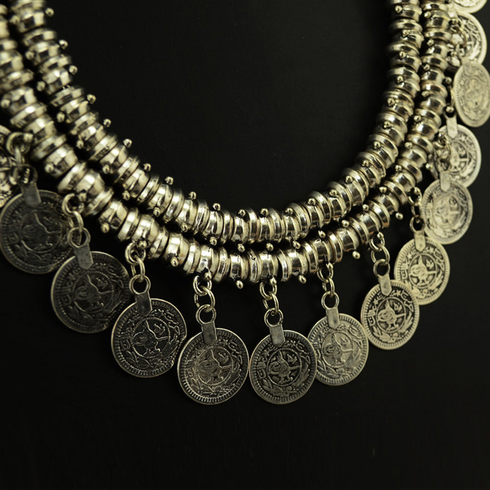 Vintage Alloy Coins Tassel Cho - Women Accessories Pakistan reseña y precio