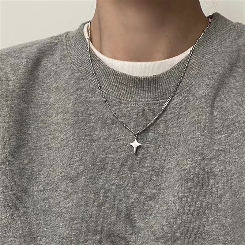 Kpop Goth Silver Color Star Pe - Women'S Emo Accessories reseña y precio