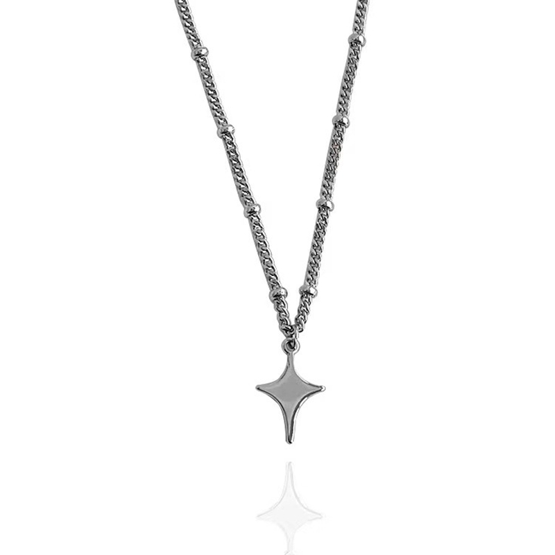 Kpop Goth Silver Color Star Pe - Women'S Emo Accessories reseña y precio