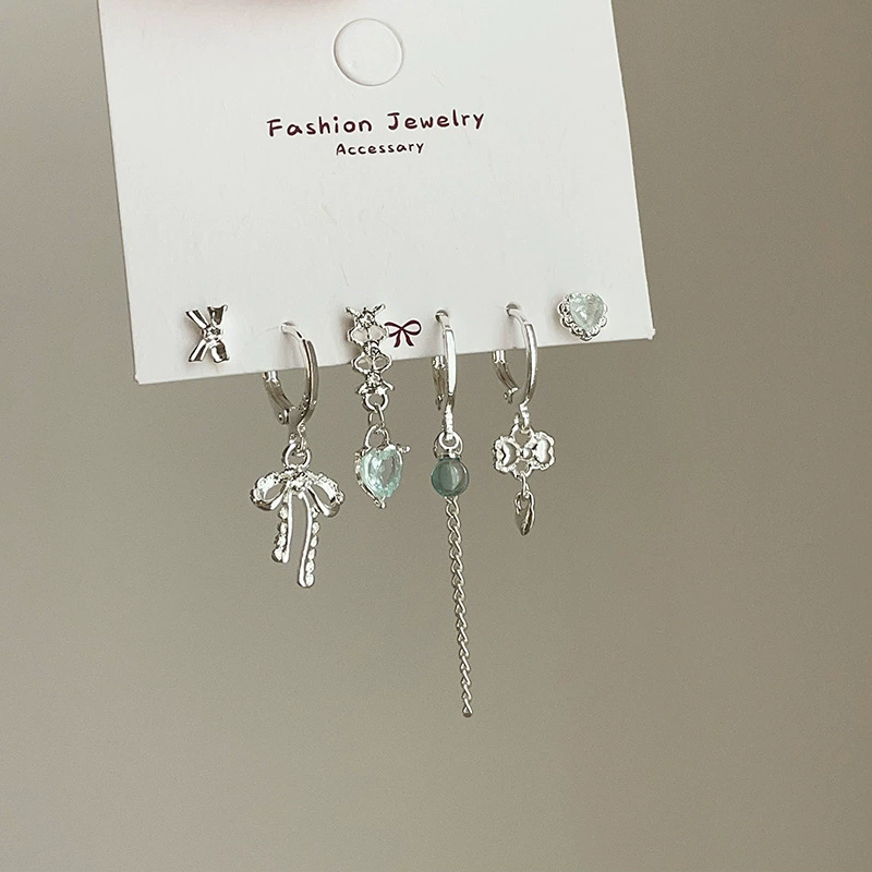 6Pcs Set Vintage Aesthetic Sil - Women'S Emo Accessories reseña y precio