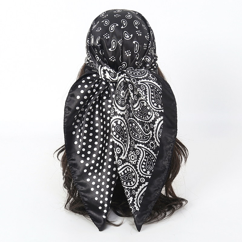 Handkerchiefs Hair Silk Scarf  - Women Accessories Brands reseña y precio