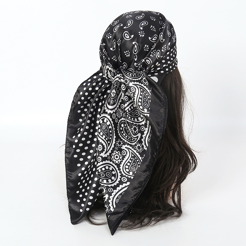 Handkerchiefs Hair Silk Scarf  - Women Accessories Brands reseña y precio