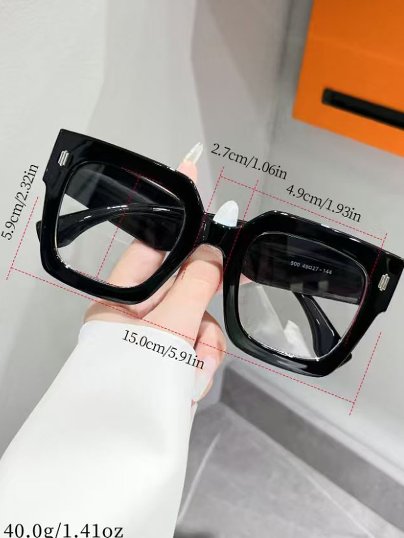 1Pc Oversized Square Frame Gla - Sunglasses Oversized Square reseña y precio