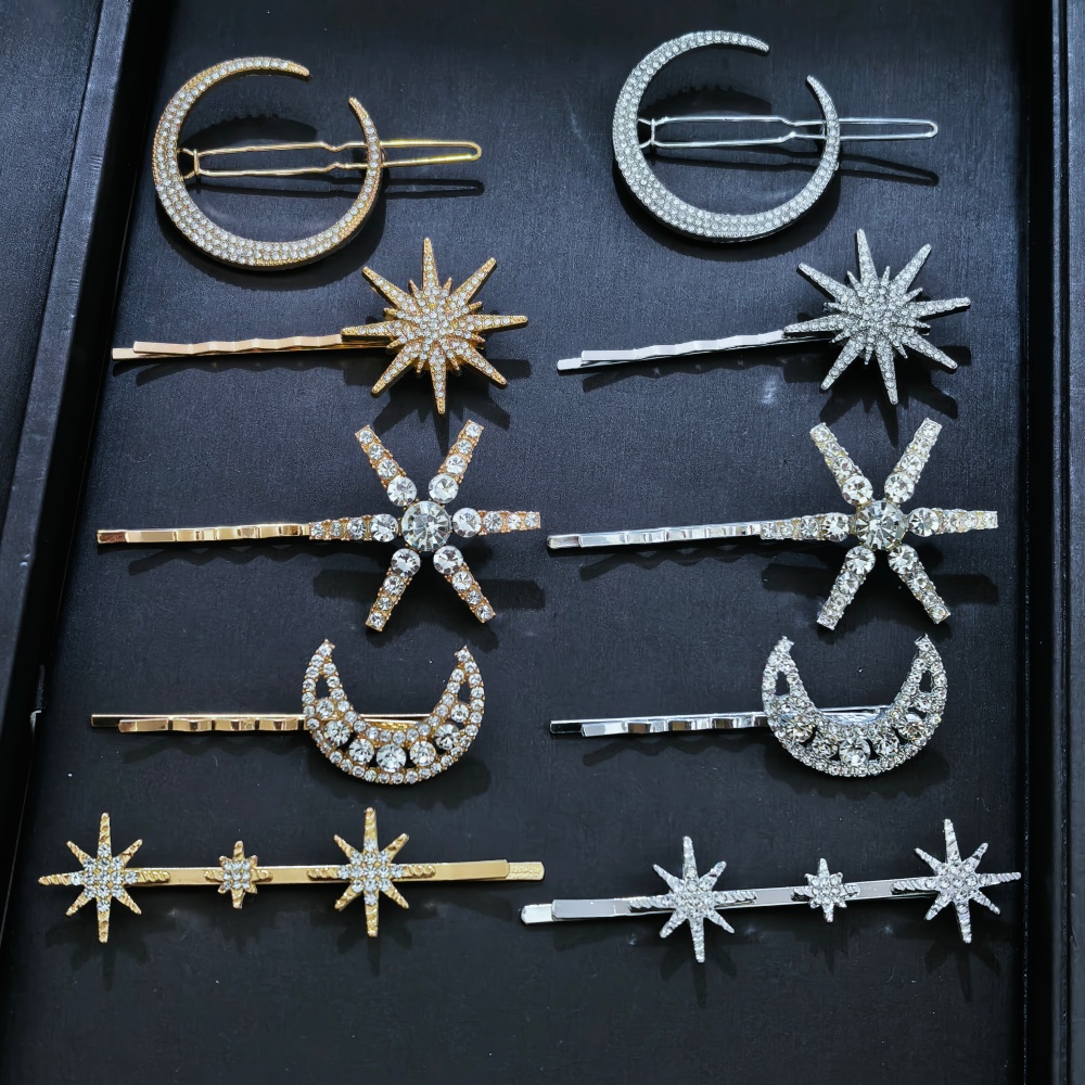 3/4 pcs set Crystal Star Hairp - Women'S Accessories List reseña y precio