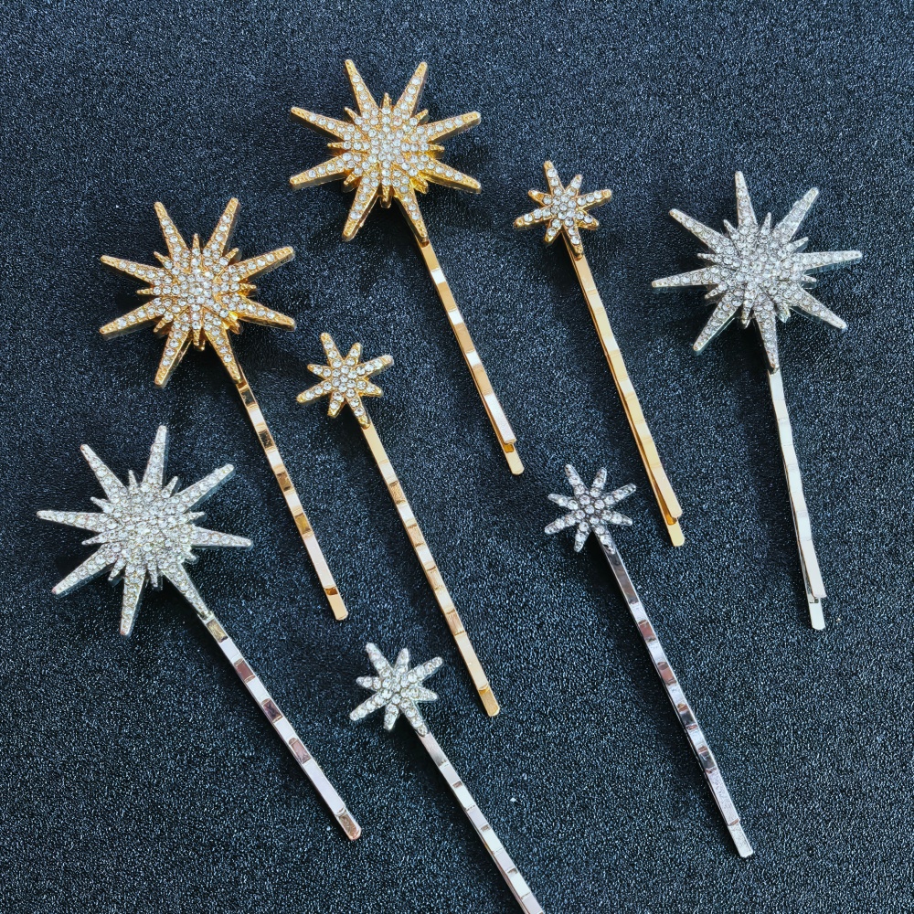 3/4 pcs set Crystal Star Hairp - Women'S Accessories List reseña y precio