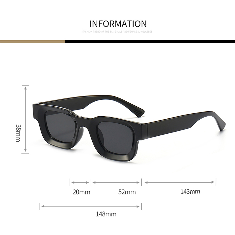 Casual Small Sunglasses Rectan - Sunglasses Oversized Square reseña y precio