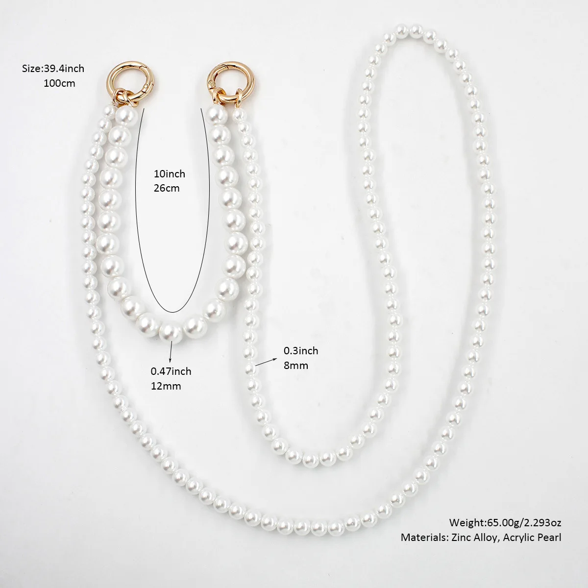 Pearl Chain for Bags Handbag H - Women'S Accessories Handbags reseña y precio