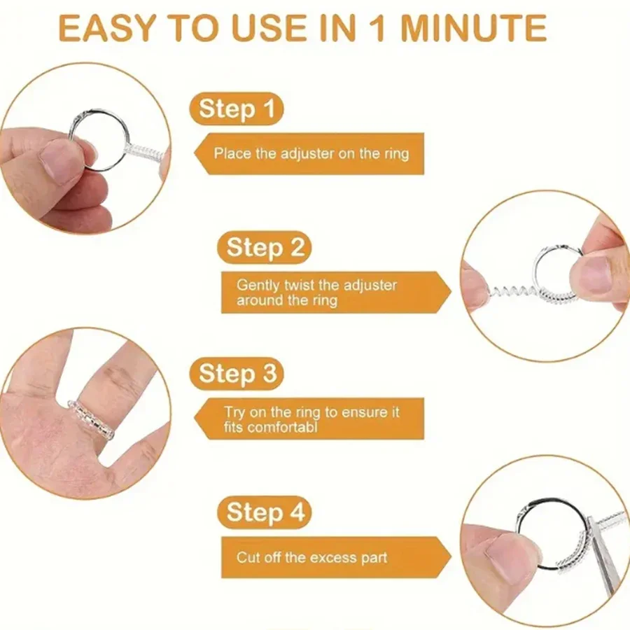 4/8pcs-Ring Size Adjuster-Invi - Women'S Accessories Rings reseña y precio