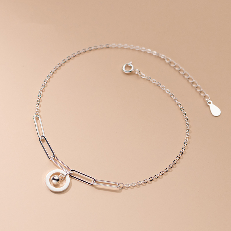 Anklets Silver 925 Fashion Wom - Beaded Anklet Chain reseña y precio