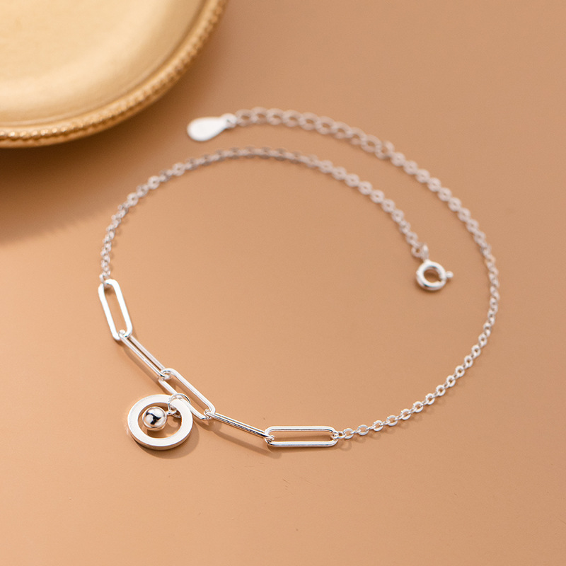 Anklets Silver 925 Fashion Wom - Beaded Anklet Chain reseña y precio