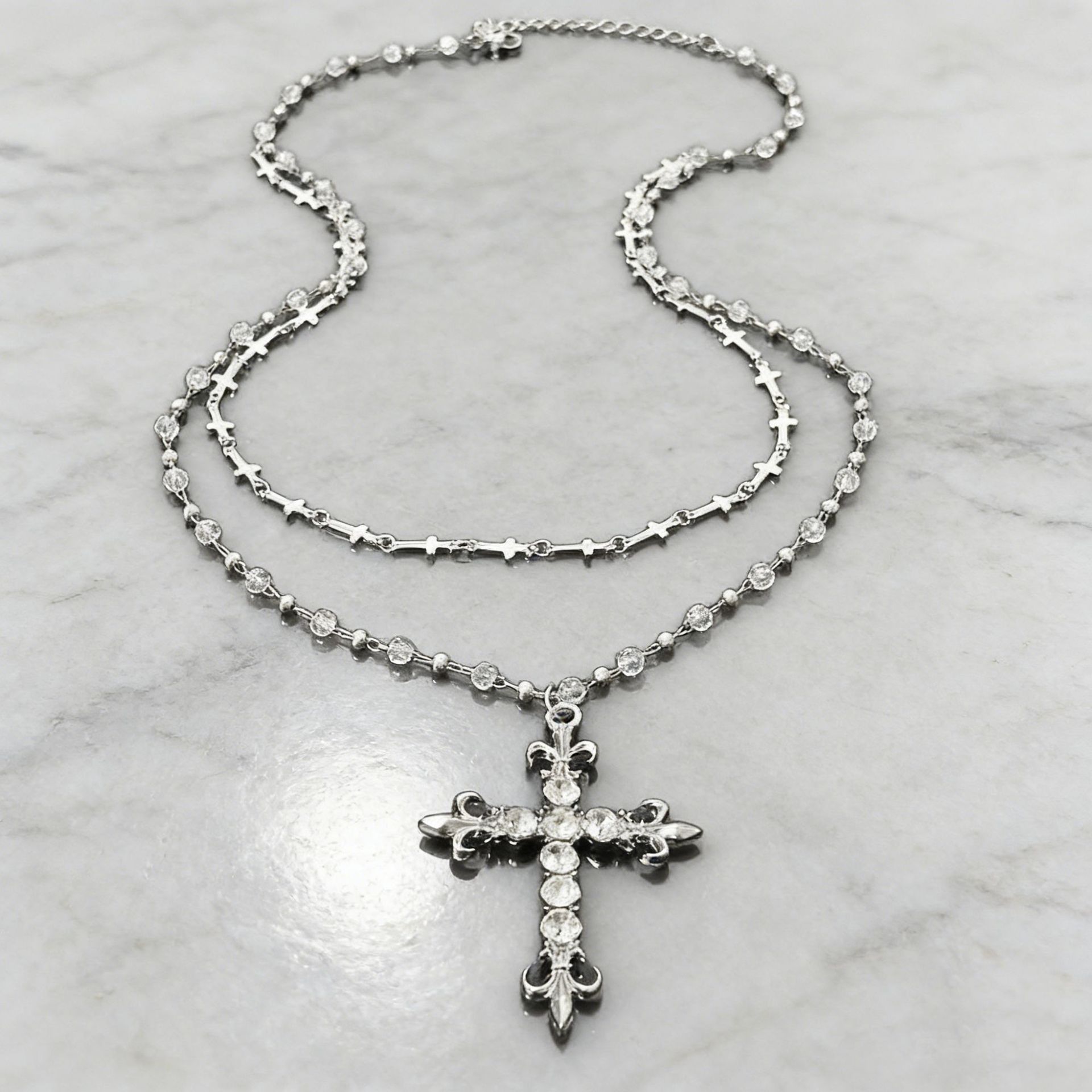 Gothic Punk Y2K Metal Cross Pe - Women'S Emo Accessories reseña y precio