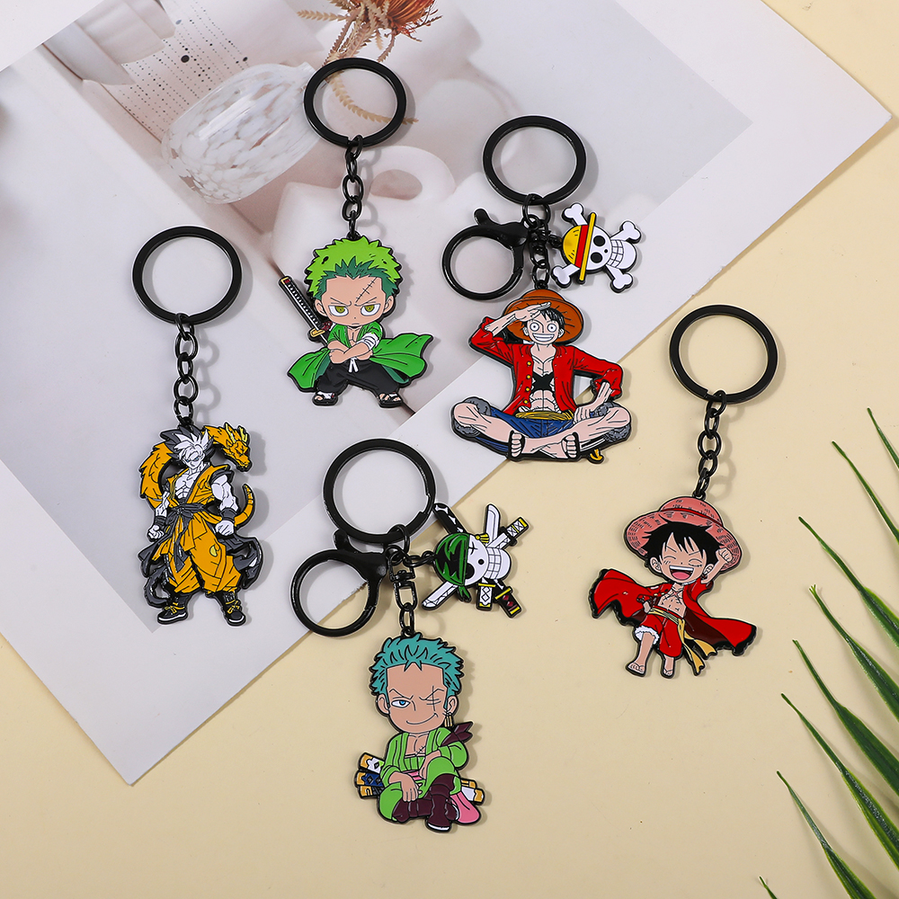 One Piece Anime Keychain Featu - Women'S Accessories Rings reseña y precio