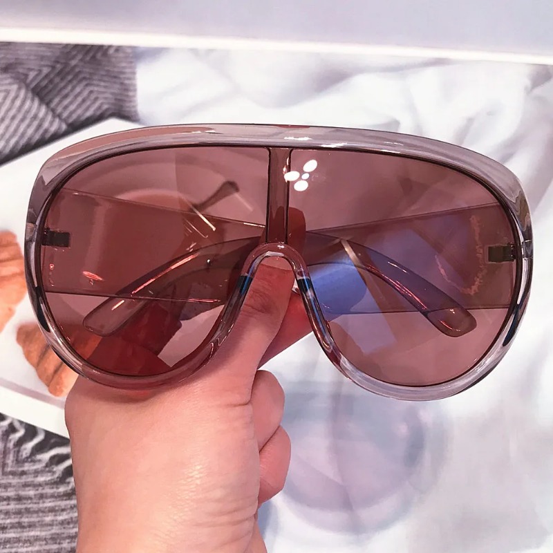y2k One Piece Oversize Shield  - Sunglasses Oversized Square reseña y precio