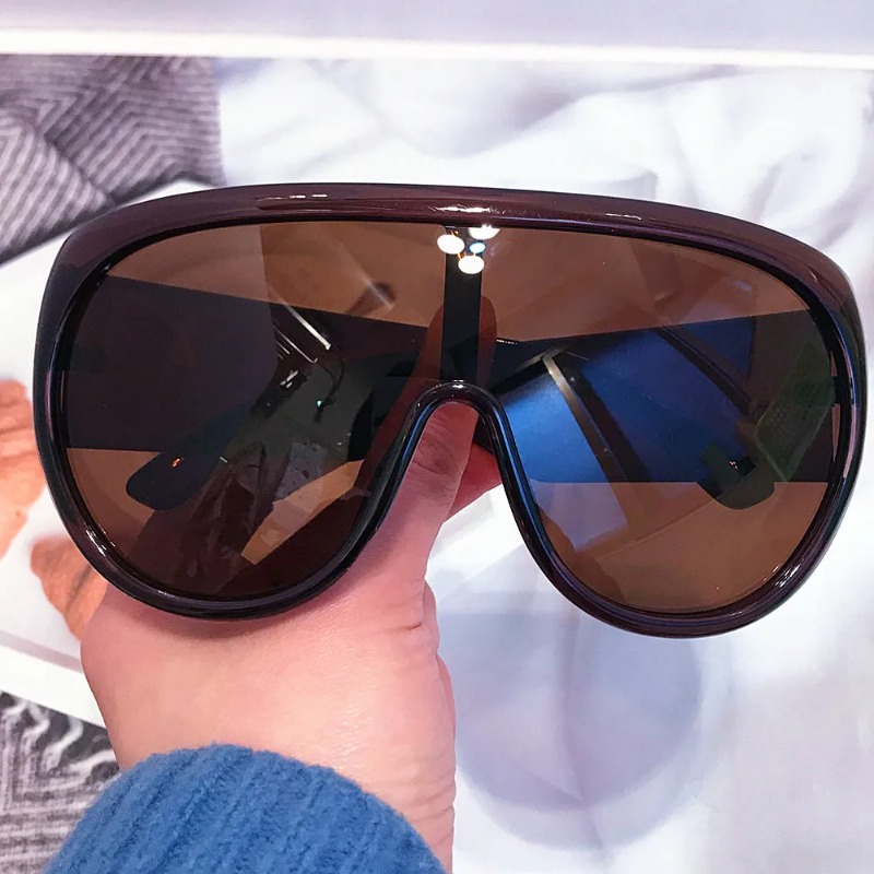 y2k One Piece Oversize Shield  - Sunglasses Oversized Square reseña y precio