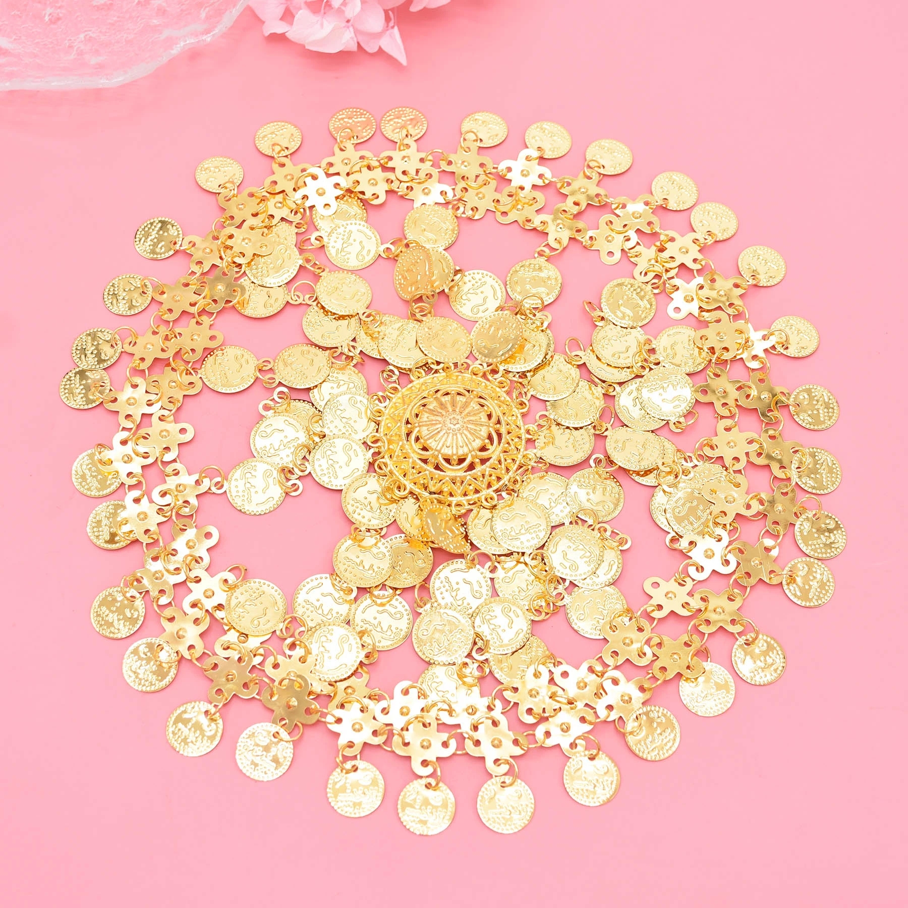 Gold Plated Alloy Coin Beauty  - Women Accessories Pakistan reseña y precio